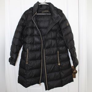 Michael Kors Longline Hooded Puffer Jackets Size Large